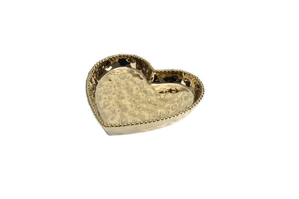 Heart Dish Gold