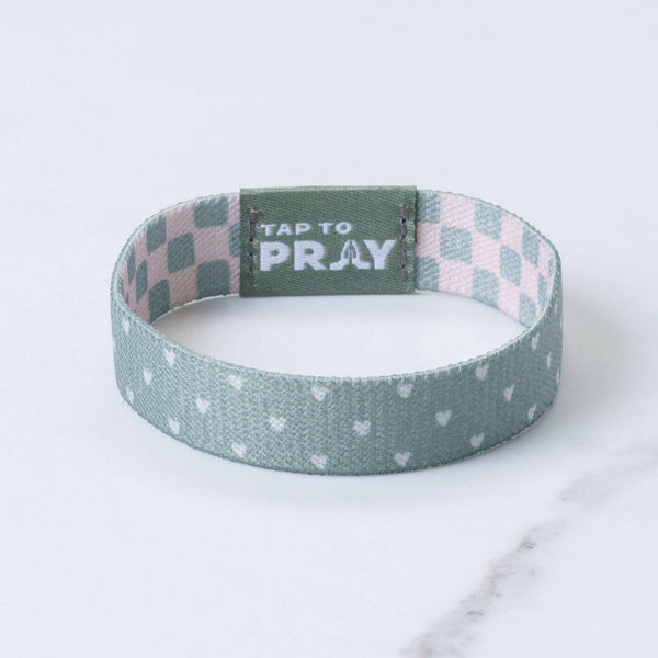 Tap To Pray® Wristband – Cottage & Tile: Large