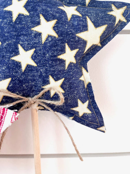 2pc. Rustic 4th of July Star Set - Vintage Star