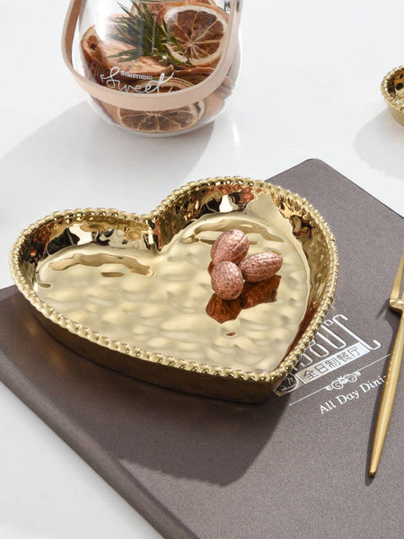 Heart Dish Gold
