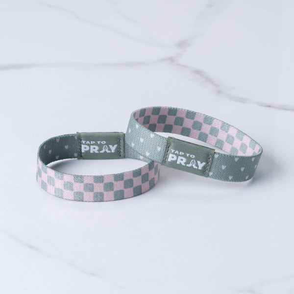 Tap To Pray® Wristband – Cottage & Tile: Large