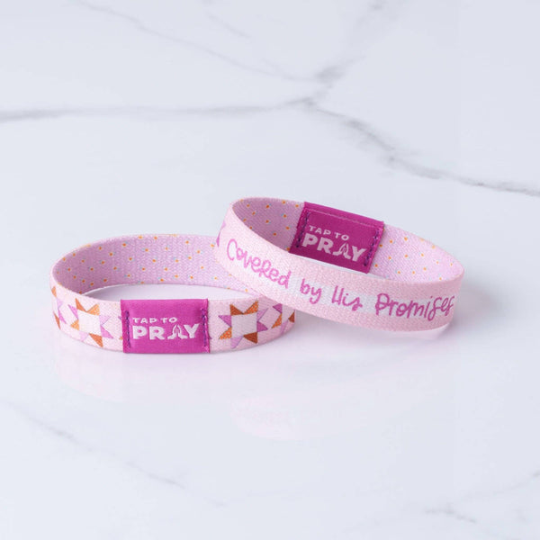 Tap To Pray® Kingfolk Series Wristband – Covered by His Promises: X-Small