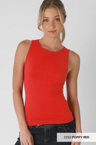 NS8321 - Clean Line Boat Neck Tank Top: 2213 Butter Cream