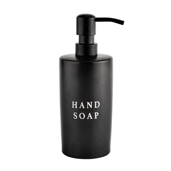 15oz Black Stoneware Hand Soap Dispenser- Home Decor & Gifts