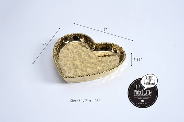Heart Dish Gold