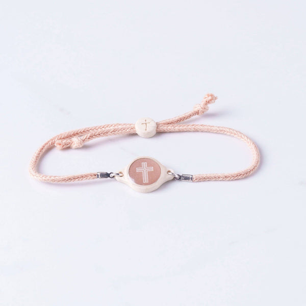 Tap To Pray® Survivor Series Bracelet: Onyx + Cross