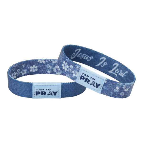 Tap To Pray® Wristband – Wildflower - Jesus Is Lord: Small