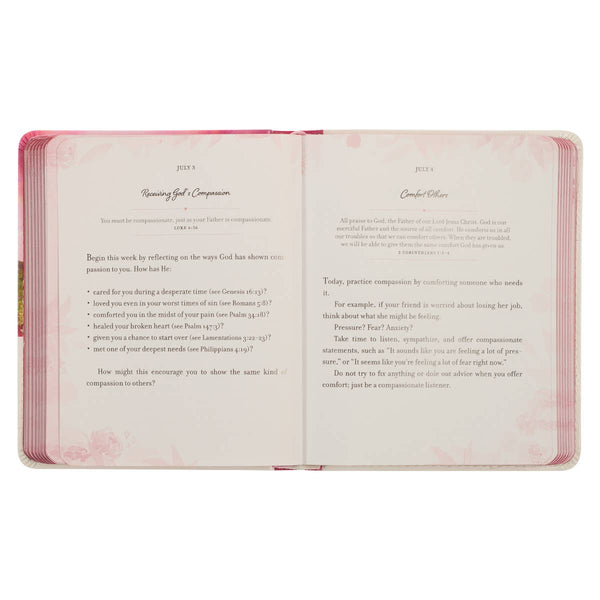 One-Minute Devotions Daily Habits of the Heart Faux Leather