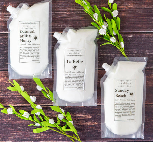 20oz Goat Milk Lotion Refill Bag: La Belle