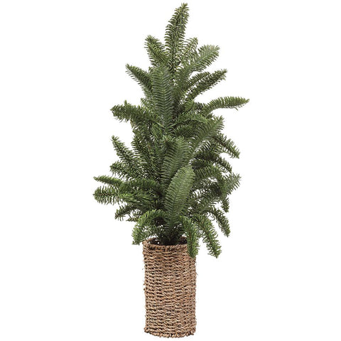 28"SOFT PE PINE TREE IN BASKET