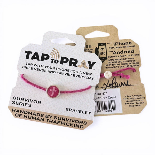 Tap To Pray® Survivor Series Bracelet: Turquoise + Cross