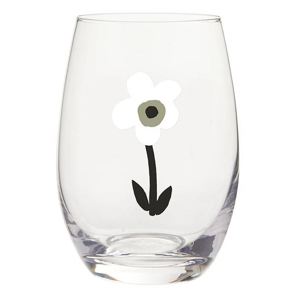 Stemless Wine Glass - Flower: Material