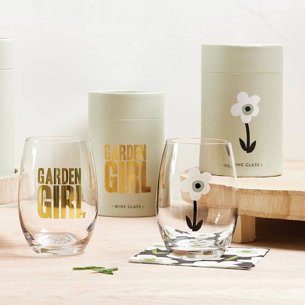 Stemless Wine Glass - Flower: Material