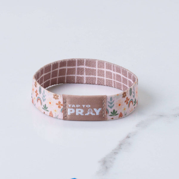 Tap To Pray® Wristband – Prairie & Plaid: Small