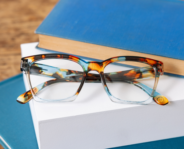 Birdie (Blue Light): Blonde Tortoise Colorblock / Reading / 2.00