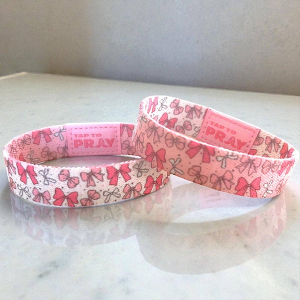 Tap To Pray® Wristband – Boutique Bows: Small