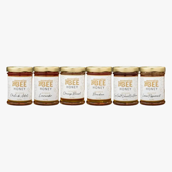 All-Natural Flavor Infused Honey - Lavender - 3 oz Glass Jar