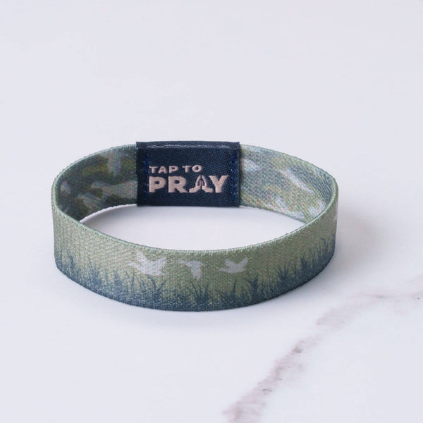 Tap To Pray® Wristband – Waterfowl: Medium