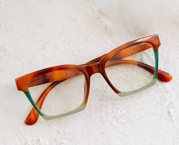 Birdie (Blue Light): Blonde Tortoise Colorblock / Reading / 2.00