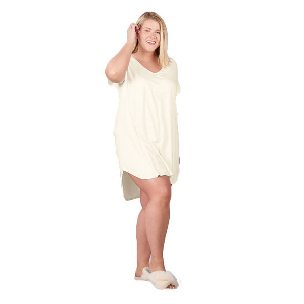 Faceplant Bamboo® Claire Nightgown: Medium / Aqua Mist