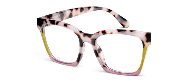 Birdie (Blue Light): Blonde Tortoise Colorblock / Reading / 2.00
