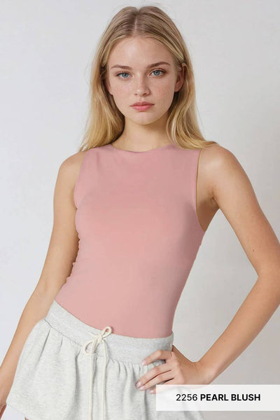 NS8321 - Clean Line Boat Neck Tank Top: 2227 Fig
