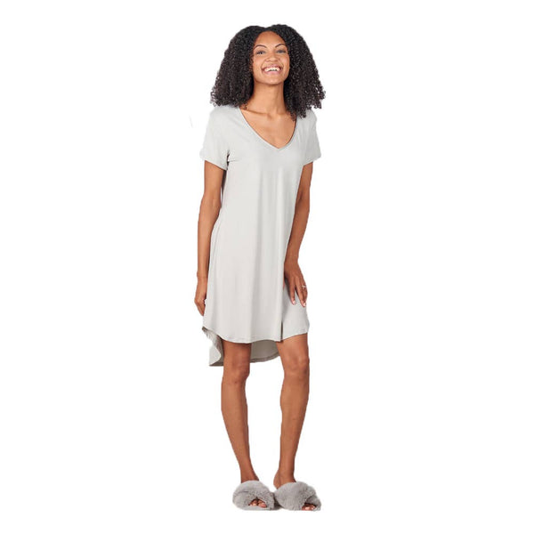 Faceplant Bamboo® Claire Nightgown: Medium / Aqua Mist
