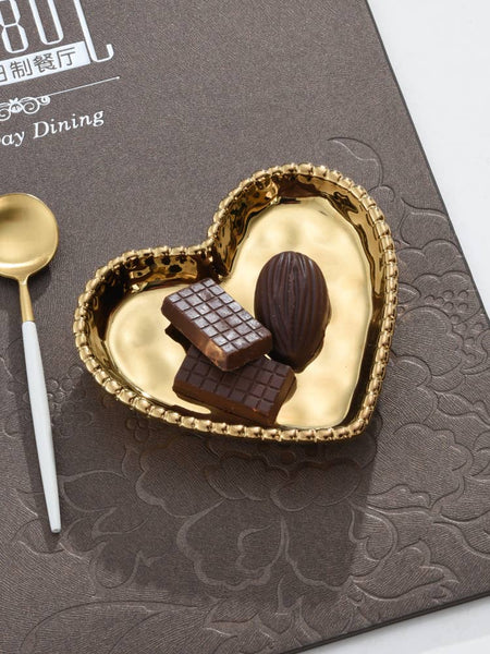Mini Heart Dish Gold