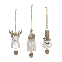 Santa/Snowman/Deer Assorted Bells