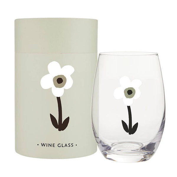 Stemless Wine Glass - Flower: Material