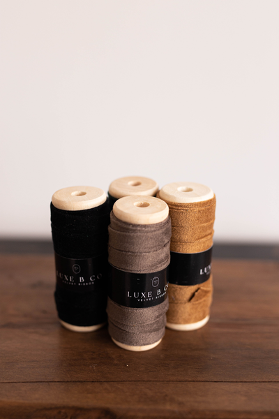 Ribbon Brown Wood Spool