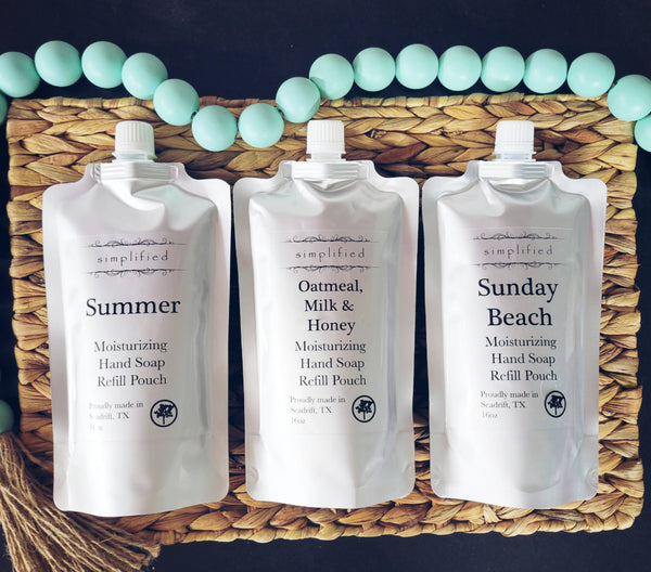 17oz Hand Soap Refill Bag: Sunday Beach