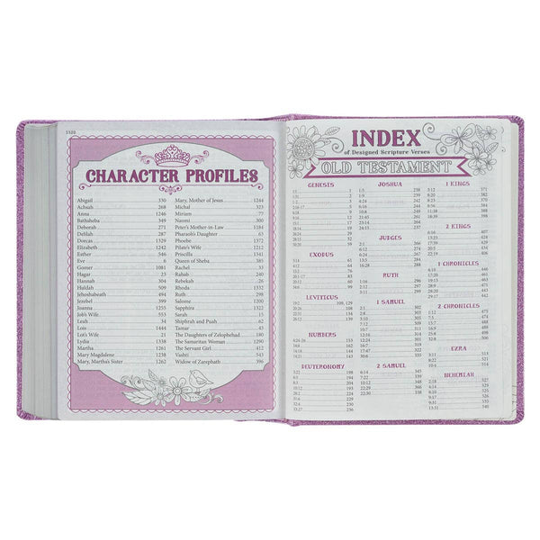 Purple Glitter My Creative Bible for Girls - an ESV Journali