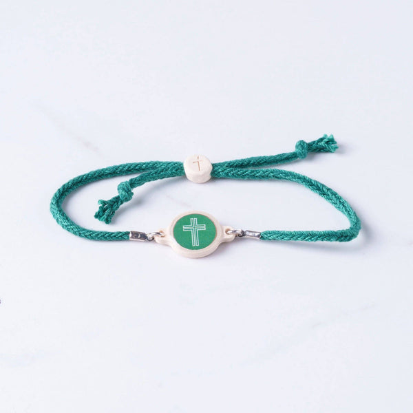 Tap To Pray® Survivor Series Bracelet: Onyx + Cross