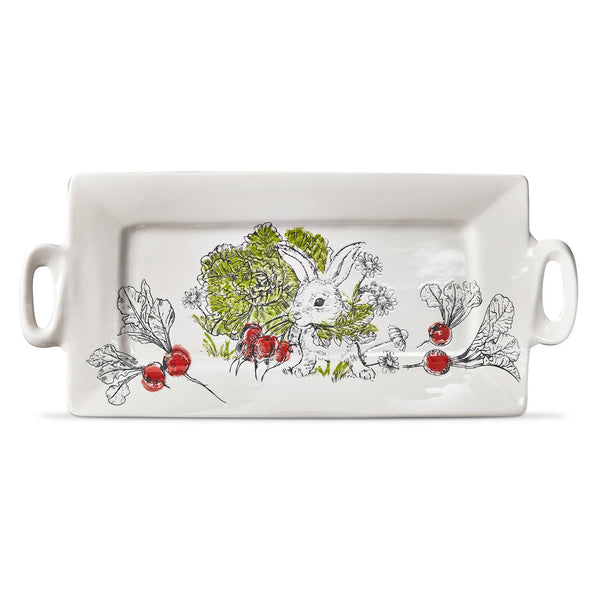 Munching Bunny Rectangle Platter - Multi