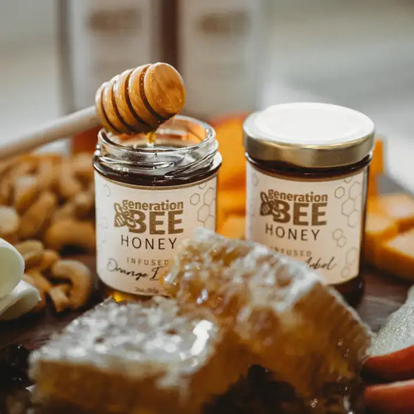 All-Natural Flavor Infused Honey - Lavender - 3 oz Glass Jar