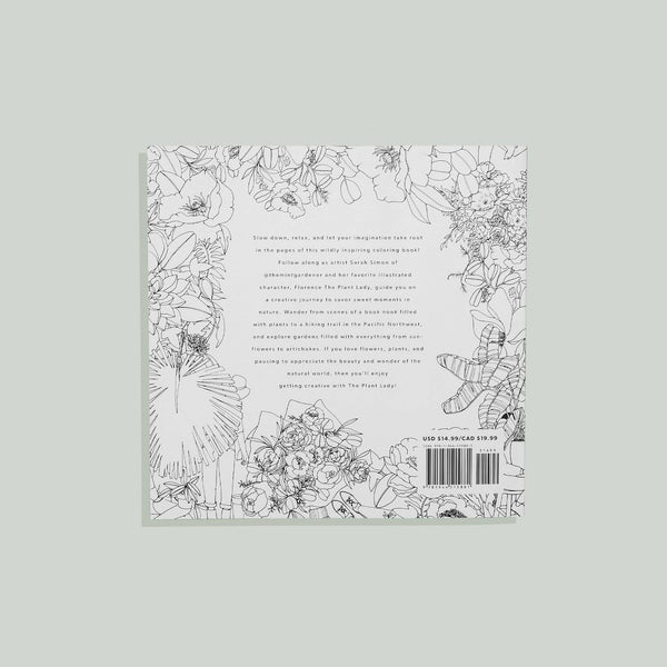 The Plant Lady: A Floral Adult Coloring Book -Valentine Gift