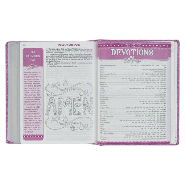 Purple Glitter My Creative Bible for Girls - an ESV Journali