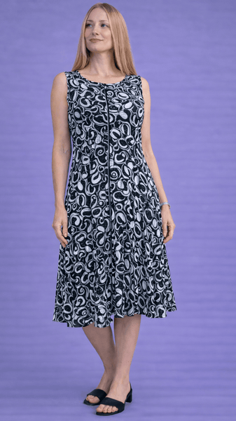 Crinkle Stitch Detail Tank Dress