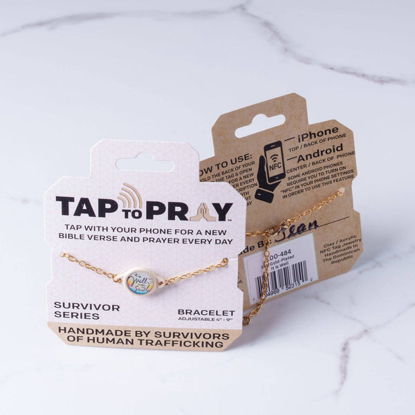 Tap To Pray® Survivor Series Bracelet: Turquoise + Cross