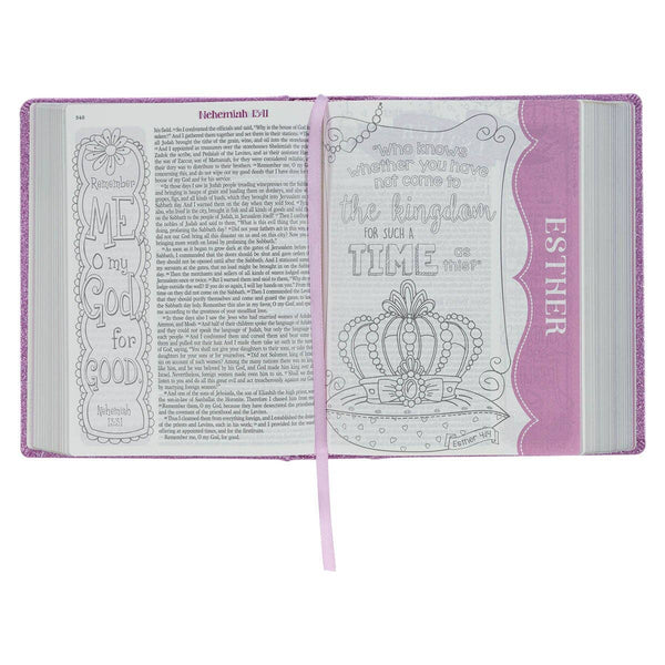 Purple Glitter My Creative Bible for Girls - an ESV Journali