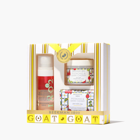 Pistachio Dark Cherry Milk Shake Body Care 3pc