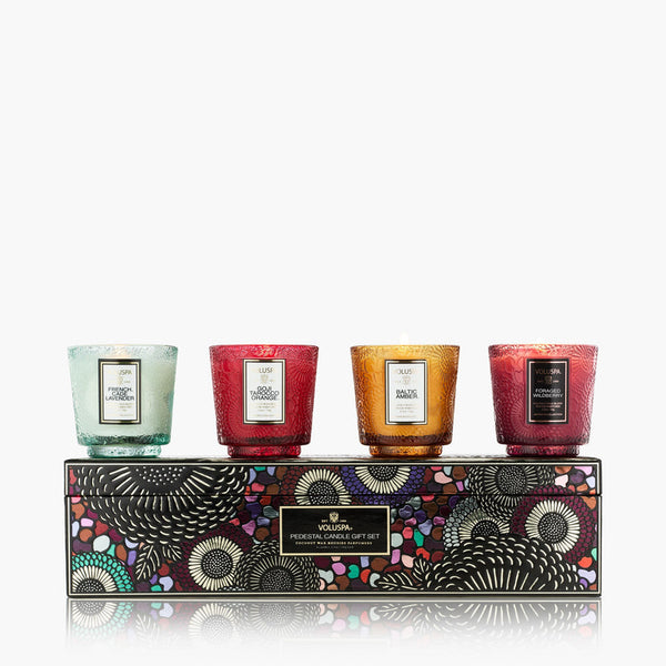 Japonica Best Sellers 4 Petite Pedestal Candle Gift Set
