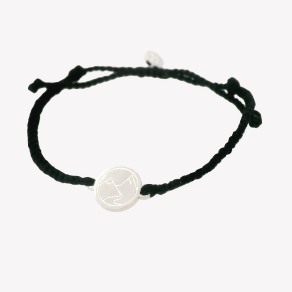 Riverbank Black Braided Cord Bracelet