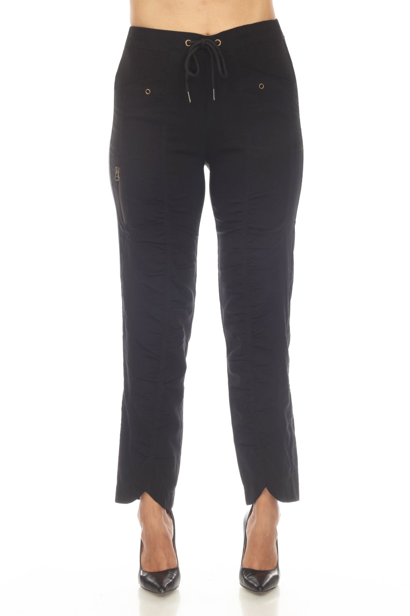 Ruched Scallop Cargo Pant