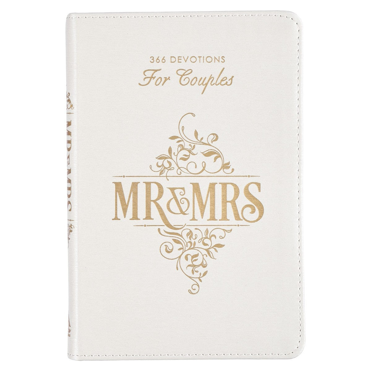 Devotional for Mr. & Mrs. Blue Faux Leather White