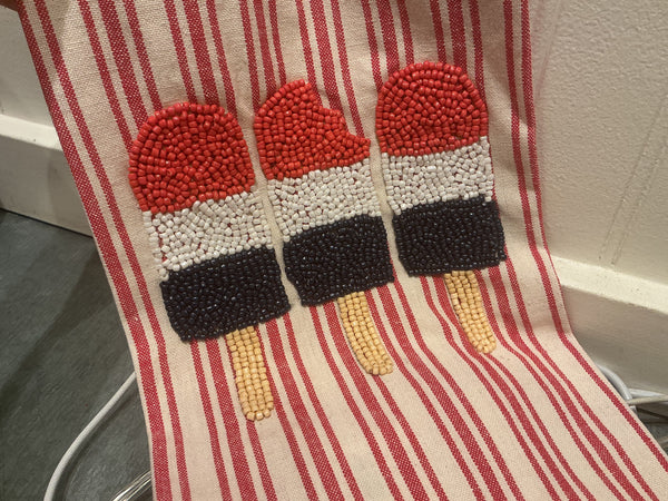 Beaded Americana Towel