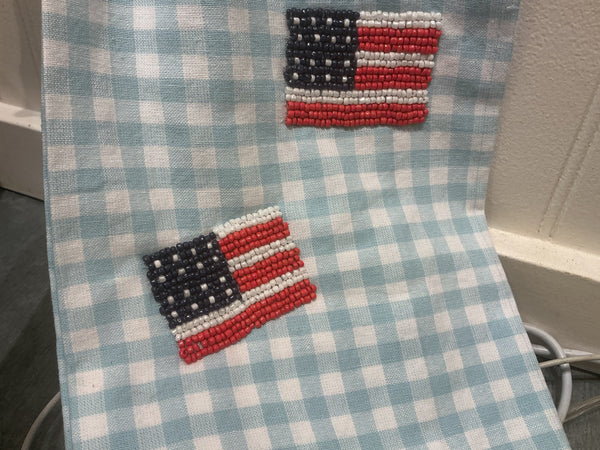 Beaded Americana Towel