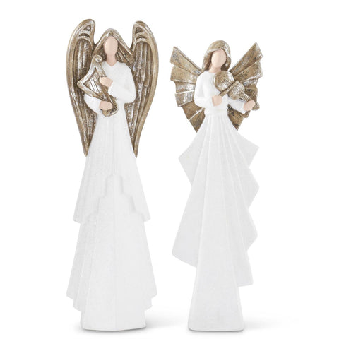 Glittered Angels With Instrument
