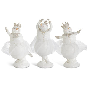 Glittered Snow Lady Ballerina w/Tulle Tutu